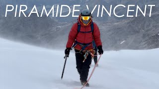 Climbing the Vincent Pyramid 4215M Stunning Glacier Panorama of Monte Rosa [upl. by Llehsam194]