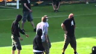 Geplanter RapidPlatzsturm beim Wiener Derby  Spielabbruch 22052011 HD [upl. by Andromada]