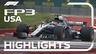 2018 United States Grand Prix FP3 Highlights [upl. by Suiratnauq]