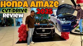 New HONDA AMAZE 2025 CVT First Drive Review  TravelWithSahil20 [upl. by Linder]