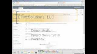 Project Server 2010 Workflow Demo pt1 [upl. by Gustafson]