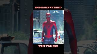 SpiderMan 🕷️ Vs Rhino 🦏  Spider Man 🕸️ Attitude Status shorts spiderman [upl. by Vera536]