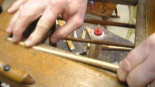 Chair Caning HowTo 4 cutting the spline pieces [upl. by Kline]