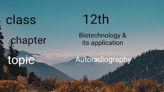 Autoradiography  class 12 biotechnology and its application [upl. by Gawen248]