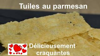 Tuiles au parmesan  Comment faire des tuiles au parmesan pour donner du style à vos plat [upl. by Nella]