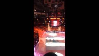 Pittsburgh Penguins vs Vancouver Canucks  National Anthem November 4 2015 [upl. by Branca]