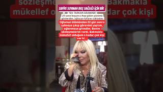 SAFİYE SOYMAN BAŞ SALIĞI İÇİN BİR TEK TARKAN ARAMADIBAKMAKLA MÜKELLEF OLDUĞUM OKADAR ÇOK KİŞİ VARK [upl. by Annaeirb]