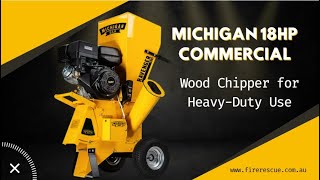 Michigan RAVENGER 1850 Chipper Unleash the Power of 18HP for HeavyDuty Yard Work [upl. by Einnaffit]