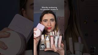 Silently reviewing glossier products 😚 makeup glossier asmr makeupreview [upl. by Calhoun927]