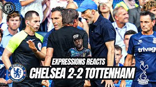 SPURS TAKE A POINT IN LAST MINUTE SCENES AT STAMFORD BLUES Chelsea 22 Tottenham EXPRESSIONS REACTS [upl. by Papp]