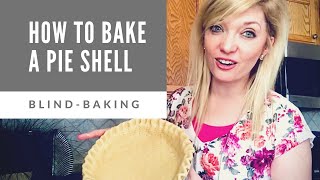 HOW TO MAKE A PREBAKED PIE CRUST — No shrinking [upl. by Adierf]