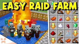 BEST MINECRAFT 121 RAID FARM  Easy Efficient No Redstone [upl. by Lesna558]