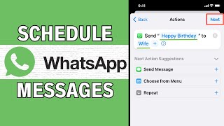 How to schedule a message on WhatsApp  Latest Guide [upl. by Tor]