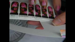 full water decal  decalco complet de longle nail art by delaney [upl. by Noremak]