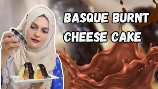 Basque Burnt cheese Cake Homemade Recipe Mascarpone Cheese Dessert Recipe Karachi video [upl. by Kirven]