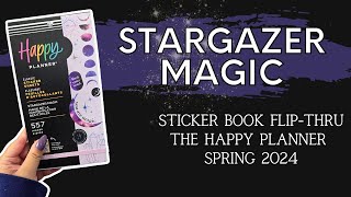 Stargazer Magic  Sticker Book FlipThru  The Happy Planner Spring 2024 [upl. by Eirrab]