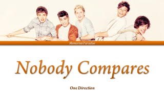 One Direction  Nobody Compares Lyrics [upl. by Ellasal]