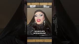 Sasha Velour sends a message to Megami on Hey Qween now streaming on WOW Presents Plus dragrace [upl. by Grenville]