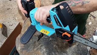 PTLPuwer Mini Chainsaw Product Review How Do I Fit A Bar amp Chain To A PTLPuwer Mini Chainsaw [upl. by Gwenneth]