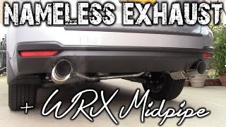 2017 Subaru Forester XT  Nameless Exhaust  WRX Midpipe Install [upl. by Waldman585]