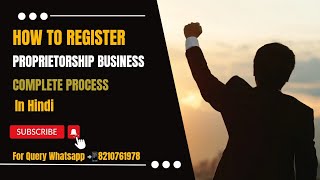 Proprietorship Business kaise register kare  How to register Proprietorship Business  Certificates [upl. by Noruq]