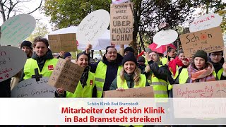 Mitarbeiter der Schön Klinik in Bad Bramstedt streiken [upl. by Mitchiner]