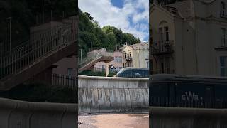 GWR class 800 passing under the footbridge and into Kennaway tunnel sounding the horn 800315 iet [upl. by Chrisy]