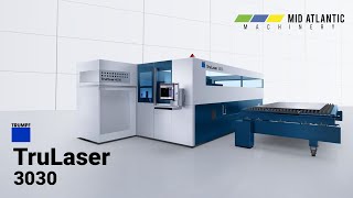 TRUMPF TruLaser 3030 fiber High Performance Production Cell  Mid Atlantic Machinery [upl. by Jezabella]