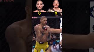 Sean Strickland vs Alex Pereira score counter ufc [upl. by Abas560]