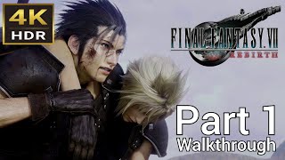 Walkthrough Part 1 Final Fantasy VII Rebirth Japanese Voice 4K HDR [upl. by Zeuqram]