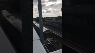 Heading across the footbridge to Platform 2 for Stoke [upl. by Aiker]