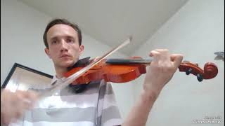 Study N°34 Virtuoso Baroque in Arpeggios Composer Marcio H Stefanuto Violin solo [upl. by Alyek]