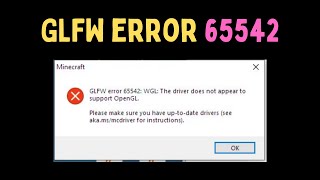 How to Fix Minecraft GLFW Error 65542 on Windows 11 [upl. by Oimetra]