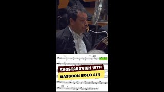 Bassoon Solo In Shostakovichs 10th Symphony bassoon orchestra [upl. by Pricilla413]