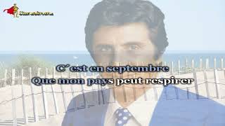 Gilbert Bécaud  Cest en septembre Karaoke [upl. by Riccardo423]