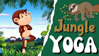 Jungle Yoga  Calming Yoga for kids  Kids Yoga  Yoga Brain Break  Spring Yoga [upl. by Ledoux]