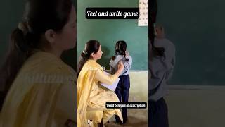 Sensory learning activity 🤩  Feel and write  shorts viral fun masti students teacher [upl. by Schreibe]