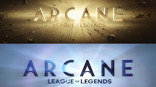 Arcane Season 1 Opening and 2 Opening Comparison [upl. by Burnaby]