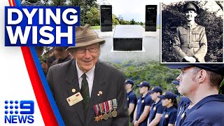 WWII Veteran’s dying wish honoured at Kokoda Trail journey  9 News Australia [upl. by Arot]