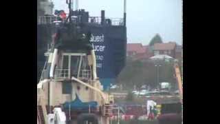 FSPO Enquest Producer arrives on the River Tyne from Hamburg 18th October 2013 [upl. by Feingold]