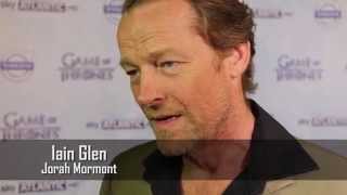 Game of Thrones Season 4 Premiere  Iain Glen Interview [upl. by Adnolay22]