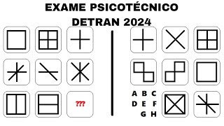 exame psicotécnico detran 2024 psicotécnico detran 2024 teste psicotécnico detran 2024 psicoteste [upl. by Orrocos]