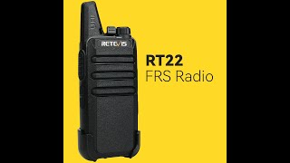 Retevis RT22 PocketSize Portable FRS Radio [upl. by Naillik]