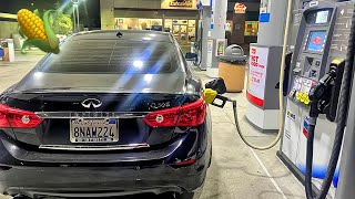 NIGHT DRIVE IN MY TUNED E85 INFINITI Q50 [upl. by Suitangi770]