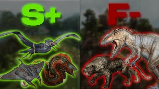 The ULTIMATE CARNIVORE Tierlist For Ark Survival Ascended [upl. by Anilesor]