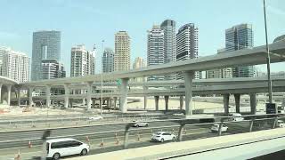 Dubai City View From Dubai Metro [upl. by Atinat]