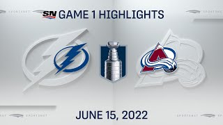 Stanley Cup Final Game 1 Highlights  Lightning vs Avalanche  June 15 2022 [upl. by Manton]