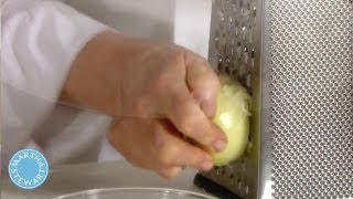 Tips For Grating Onions  Martha Stewart [upl. by Neerahs]