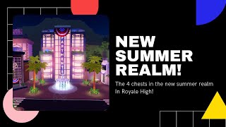 NEW 💎Royale High💎 🏖Diamond Beach🏖 Chests 4 Chests [upl. by Flagler]