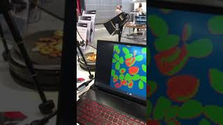 Live classification demo of tiny Cubert Ultris5 hyperspectral video camera [upl. by Aihtenyc]